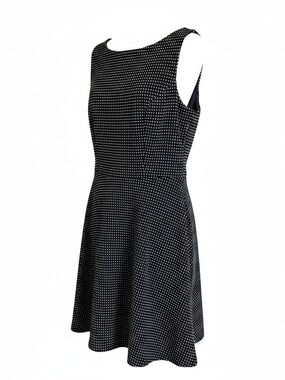 Merona Black Dress with White Polka Dots